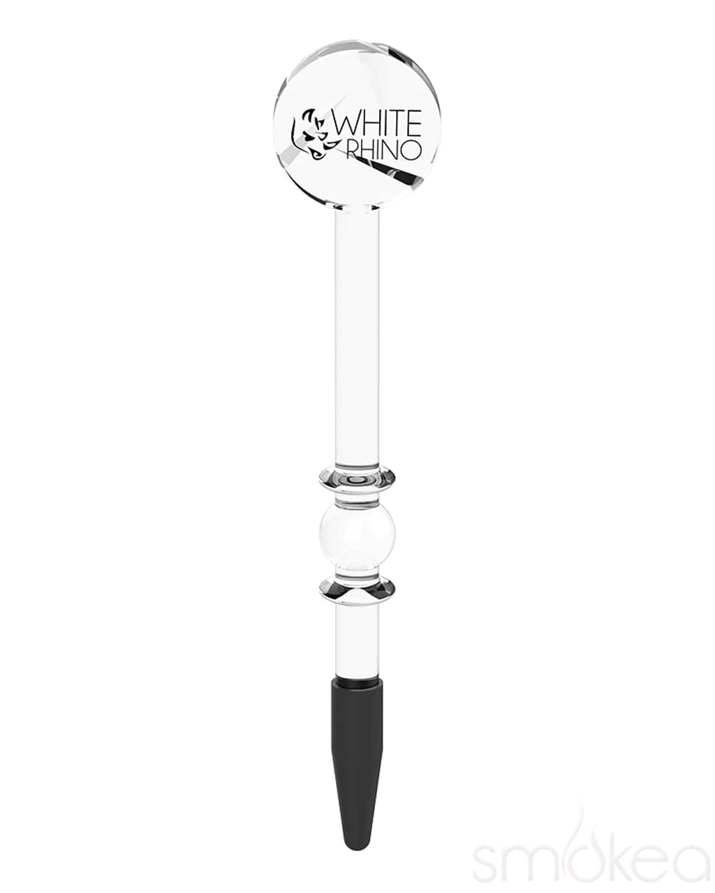 White Rhino Glass Dab Tool w/ Carb Cap