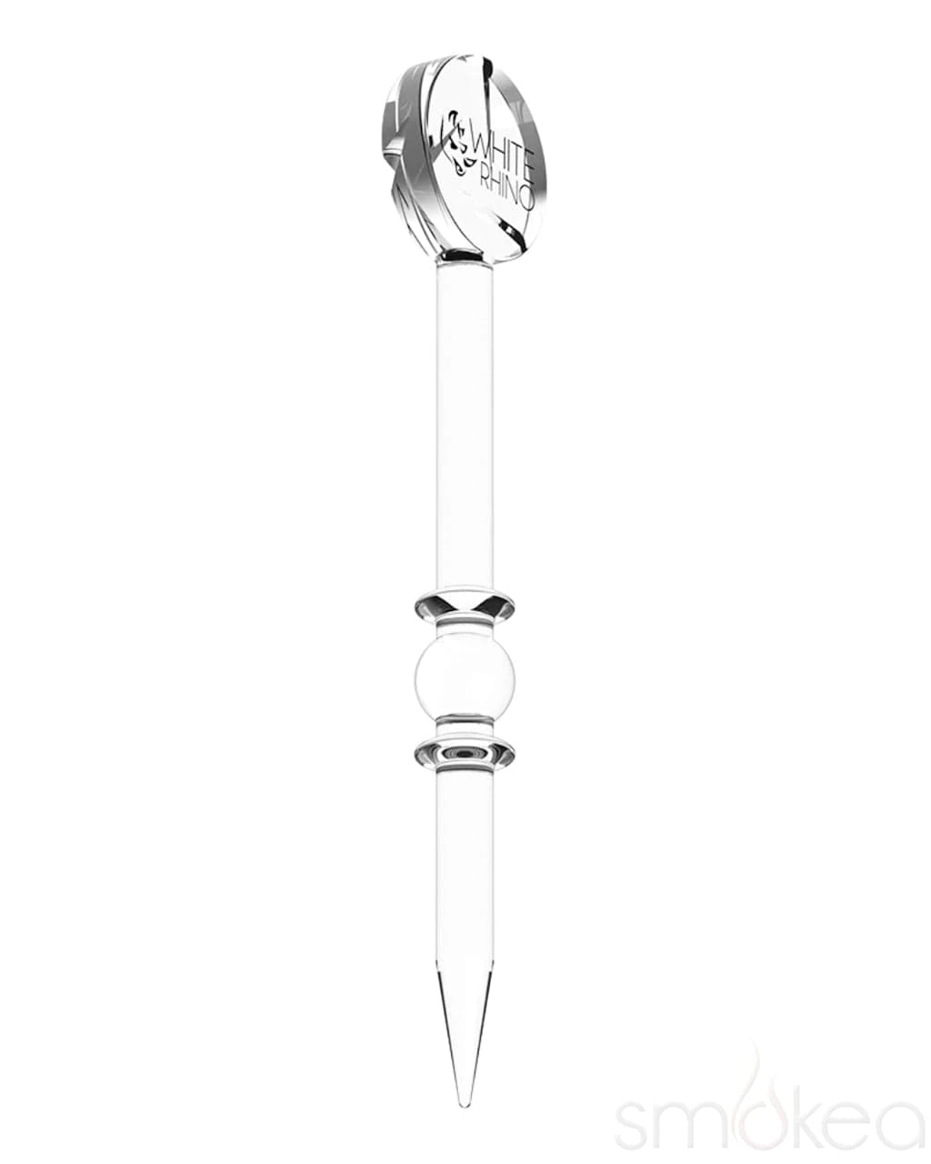 White Rhino Glass Dab Tool w/ Carb Cap