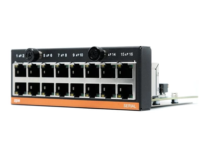 ZPE - Expansion module - serial x 16 - for P/N: M2-CELL-A, M2-S064, M2-S128, NSR-DISK-EXPN, NSR-FAN-IN, NSR-FAN-OUT, ZPE-NSR-M2-EXPN NSR-16SRL-EXPN